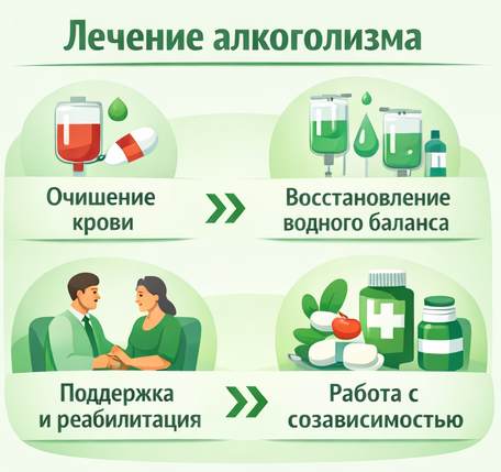 лечение алкоголизма в Тамбове этапы